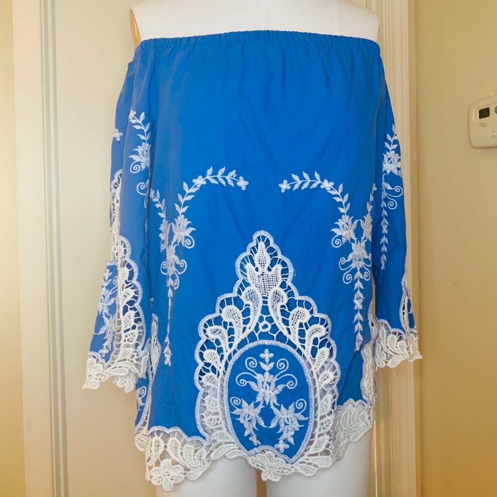 Cynthia Rowley Off the Shoulder Top